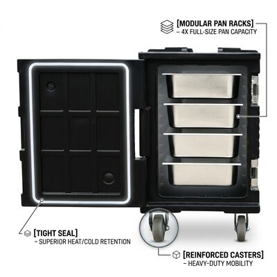Caixa térmica isolada de carga superior 65L para serviço de banquete de eventos profissionais