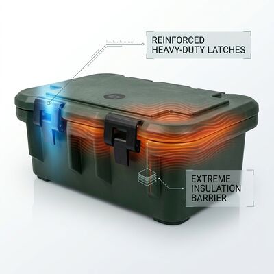 30L Containers de alimentos isolados militares GN portátil Pan Carrier Entrega de refeições quentes Exército Alimentação de campo