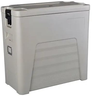 Aprovado pela CE 110L Alça de Nylon Térmica Recipiente de Transporte de Alimentos Tampa Destacável Caixa de Catering de Quatro Rodas