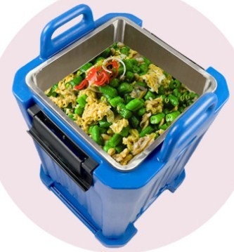 alimento isolado produtos Pan Carriers For Hot Food de 50L Rotomoulded
