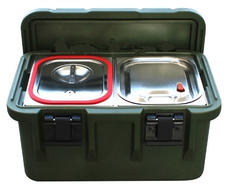 33L isolou os recipientes de transporte GN do alimento Pan With Seal Carrier