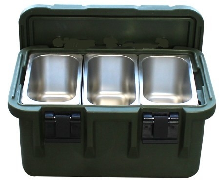 33L isolou os recipientes de transporte GN do alimento Pan With Seal Carrier