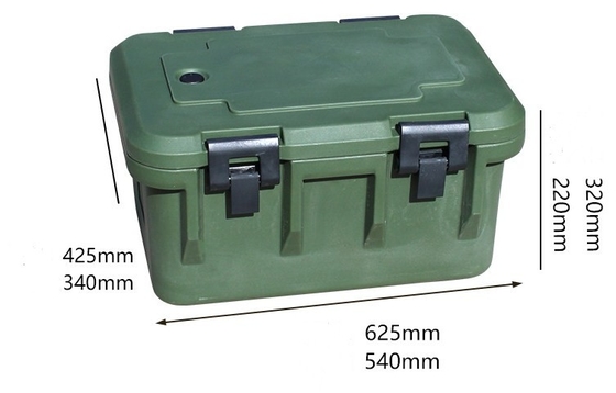 33L isolou os recipientes de transporte GN do alimento Pan With Seal Carrier