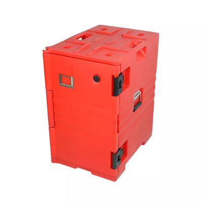 90L LLDPE vermelho isolou o alimento Pan Carrier With Detachable Lid 63.5*46*64cm