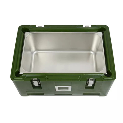 A GN de aço inoxidável isolou a caixa térmica 30L do PE de Pan Carrier Rotomold Plastic do alimento