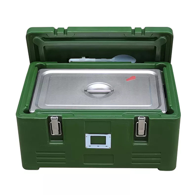 A GN de aço inoxidável isolou a caixa térmica 30L do PE de Pan Carrier Rotomold Plastic do alimento
