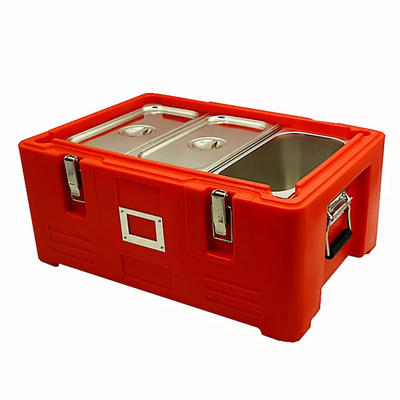 A GN de aço inoxidável isolou a caixa térmica 30L do PE de Pan Carrier Rotomold Plastic do alimento