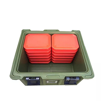 O recipiente de transporte plástico Roto do produto comestível moldou o carregador Thermo da lancheira