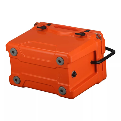 Produtos portáteis de Rotomoulded da caixa de gelo da entrega que rolam a caixa 25L do refrigerador do transporte