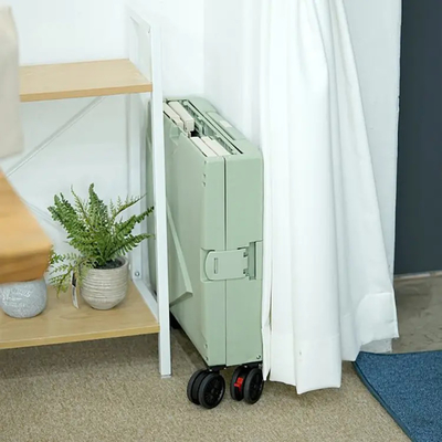 6 rodas que escalam o carrinho de compras plástico com Seat Mini Folding Hand Luggage Cars