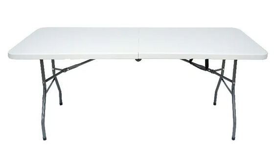 O sopro branco moldou o estábulo exterior plástico portátil 8ft da cadeira de tabela do dobramento 240cm