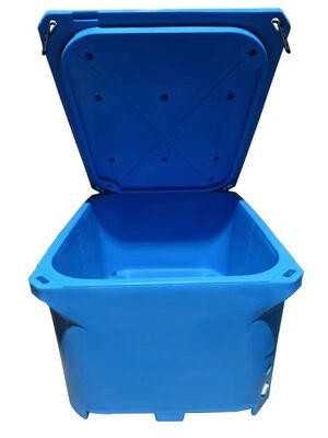 Caixa térmica retangular grande de 1000L rotomoldada para armazenamento e transporte isolados