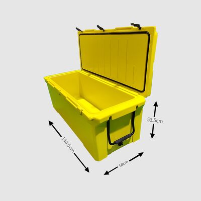 Caixa Térmica Rotomoldada Grande 240QT – Caixa de Gelo para Exteriores Resistente para Pesca e Viagem