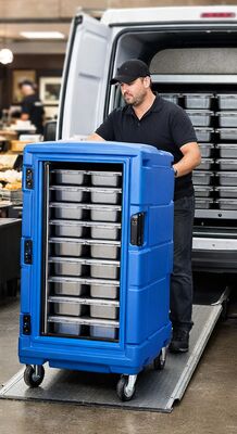 900L Cabine de transporte de alimentos isolado rotomoldado para logística de cadeia de frio