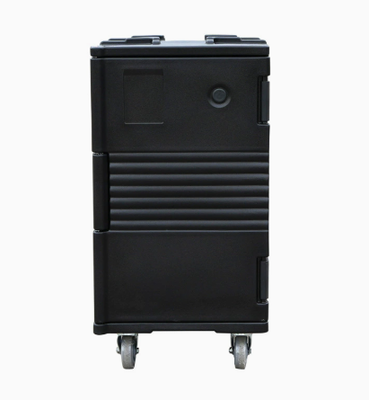 120L de carga frontal transportador de alimentos isolados dupla porta de acesso projeto para restauração logística de transporte de alimentos quentes