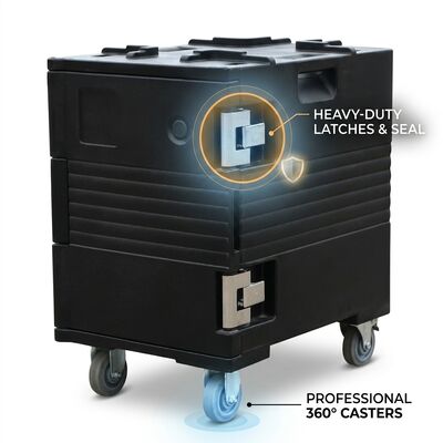 Hotel Food Pan Carrier Box 42L Ultra-Silent Isolated Catering Box Serviço de quartos Equipamento de banquete de hotel
