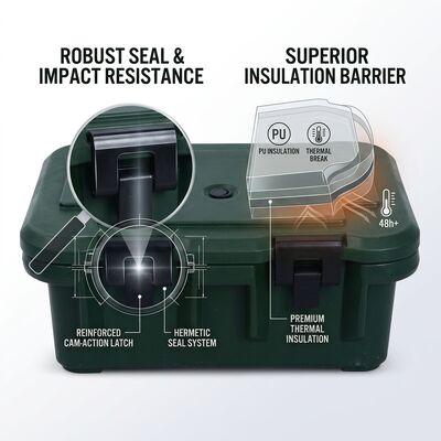 25L Containers de alimentos isolados militares GN portátil Pan Transportador Entrega de refeições quentes Exército Alimentação de campo