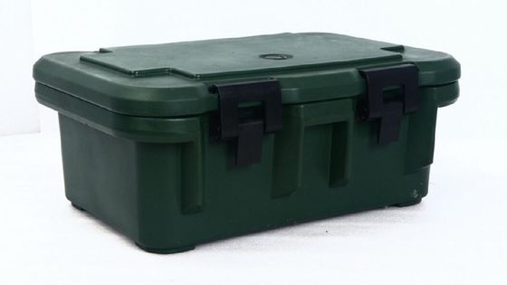 Transportador de Alimentos Isolado com Porta Removível 33L Retenção Estendida Caixa de Transporte GN Rotomoldada