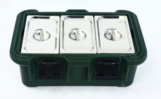 Carregamento aéreo 30L Panela de transporte de alimentos isolada Container de transporte rotomoulded Compativel GN 1/1 Pans
