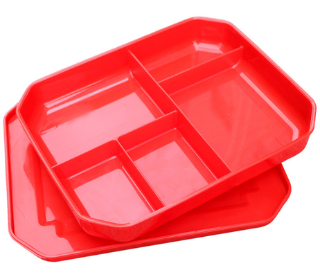 Bandejas plásticas reusáveis do almoço das crianças para a restauração dos grupos sociais