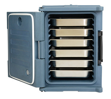 portador de 90L Front Loading Insulated Food Pan 6 camadas