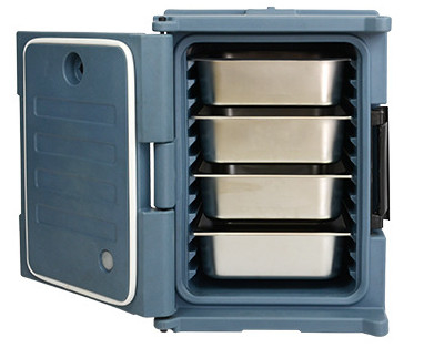portador de 90L Front Loading Insulated Food Pan 6 camadas
