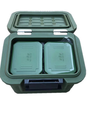 Caixa térmica de alimentação de retenção prolongada 55L isolada para transporte de alimentos de duplo acesso