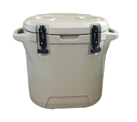 refrigerador do gelo de 25L Rotomolded, caixa mais fresca redonda de acampamento exterior