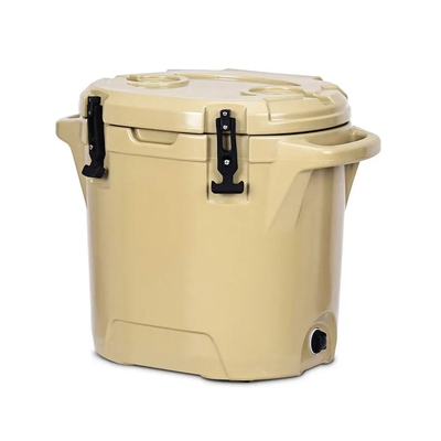 refrigerador do gelo de 25L Rotomolded, caixa mais fresca redonda de acampamento exterior