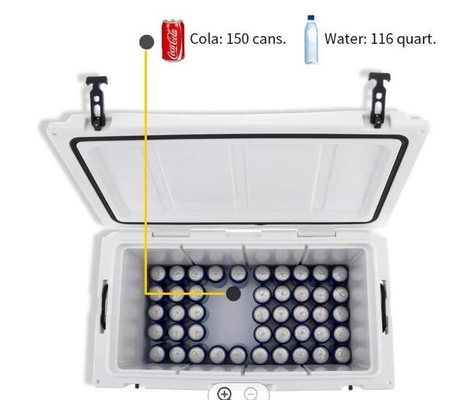 Caixa 110L do refrigerador da pesca de Rotomolded boa selando a boa selagem