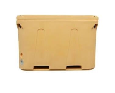 Topgreen 1000L Container de transporte de alimentos isolado em amarelo vibrante