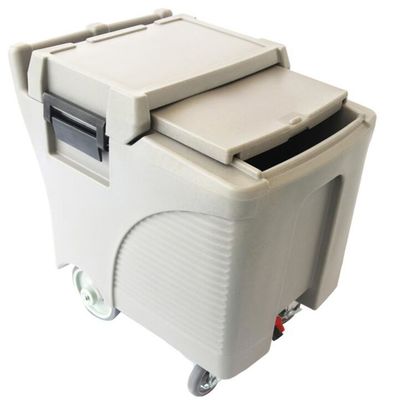 Transportador isolado móvel With Sliding Cover do gelo do hotel