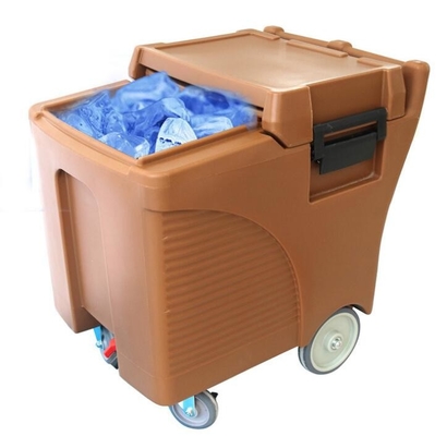 Transportador comercial On Wheels do gelo do produto comestível LLDPE 125L