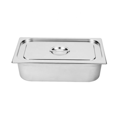 Toda a bandeja de aço inoxidável do alimento do anti-bloqueio do tamanho, bandejas de aço inoxidável da tabela de vapor com tampas