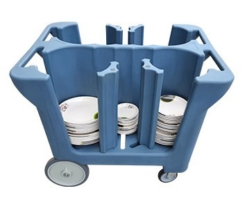 Do transportador móvel do prato do NSF punhos duplos de Cart With Divider