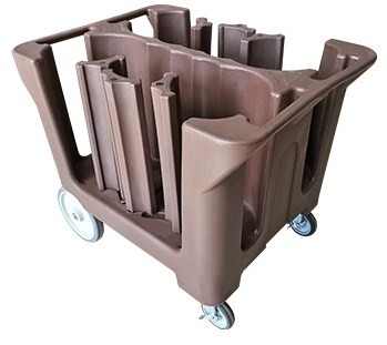 Do transportador móvel do prato do NSF punhos duplos de Cart With Divider