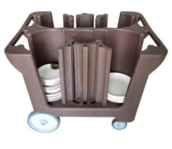 Do transportador móvel do prato do NSF punhos duplos de Cart With Divider