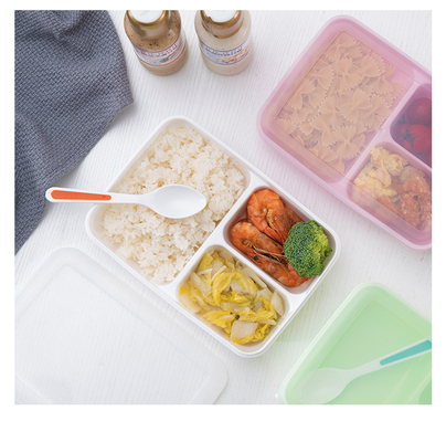 Eco BPA amigável PP livres Bento Lunch Box For Kids plástico