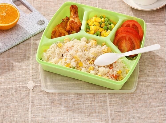 1280ml Bento Lunch Box reusável 4 compartimentos