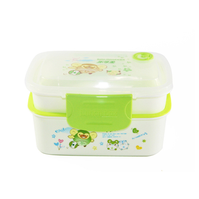 Recipientes plásticos reusáveis retangulares do almoço, recipientes de alimento 1L afastado reusáveis