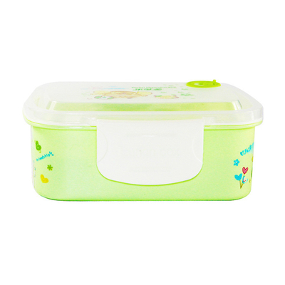 Recipientes plásticos reusáveis retangulares do almoço, recipientes de alimento 1L afastado reusáveis
