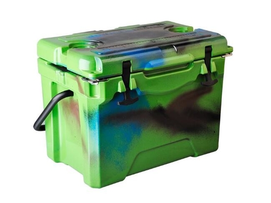 O OEM 25QT Roto portátil moldou a caixa de equipamento de pesca exterior do gelo da caixa de gelo