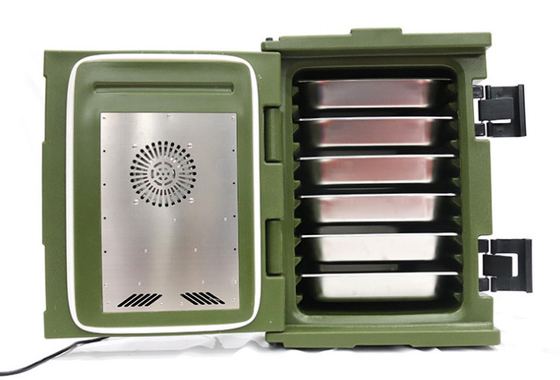 Os recipientes de alimento isolados militares elétricos, 90L aqueceram o alimento Pan Carrier