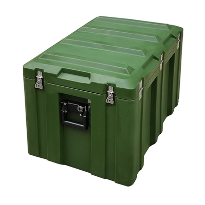 O transporte em excesso militar plástico duro encaixota uma construção da parte